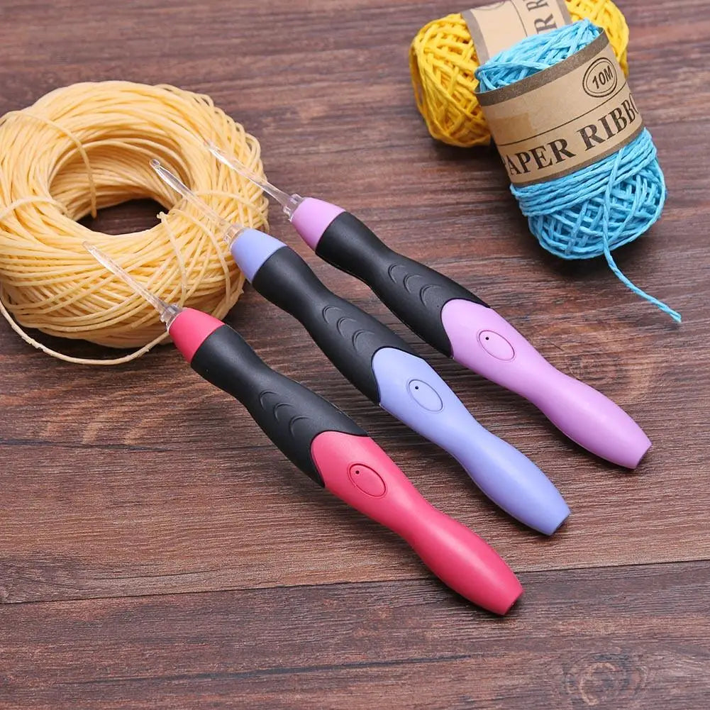 Light Up Crochet Hooks 9 in 1