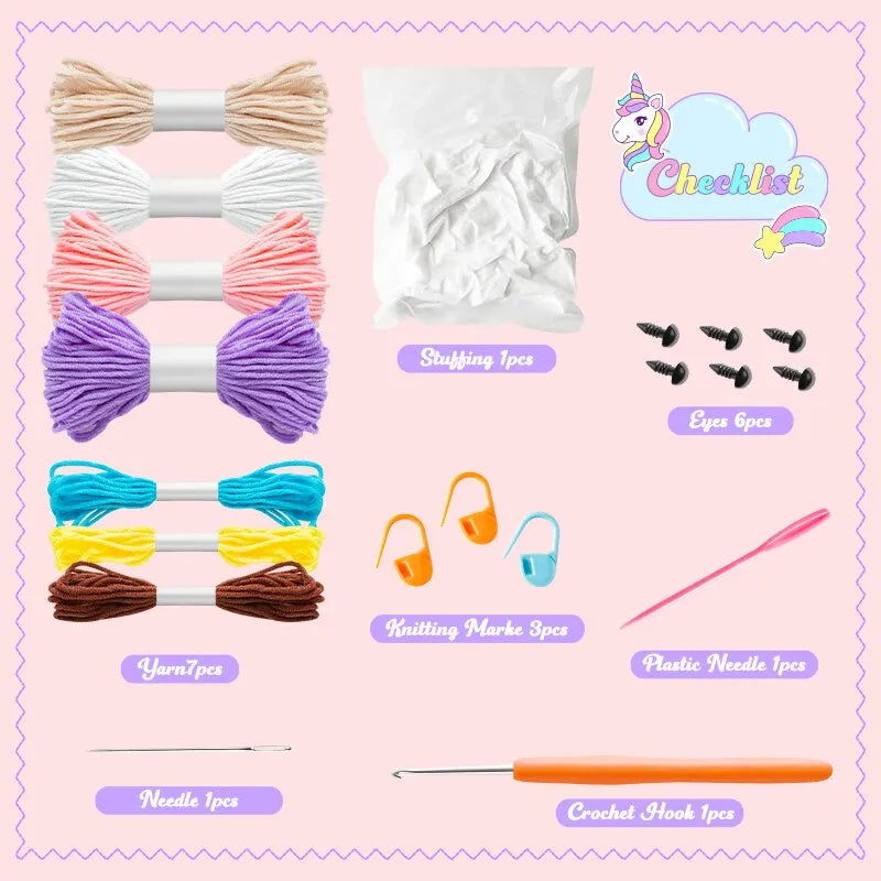 Buddy Pals™ Crochet Kits - Unicorn Friends