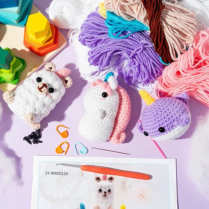 Buddy Pals™ Crochet Kits - Unicorn Friends
